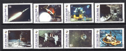 Turks & Caicos Islands 1995 25th Anniversary Of First Moon Landing Set MNH (SG 1287-1294) - Turks And Caicos