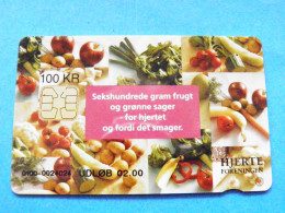 CHIP Phonecard Denmark Danmont Vegetables Hjerte Foreningen 100 Kroner 02.00 - Dänemark