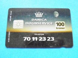 CHIP Phonecard Denmark Danmont Danica Insurance 100 Kroner 02.98 - Dänemark