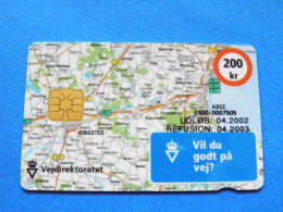 CHIP Phonecard Denmark Danmont Map 200 Kroner 04.2003 - Dänemark