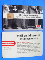 CHIP Phonecard Denmark Danmont Det Store Tidroveri 100 Kroner 11.02 - Danemark