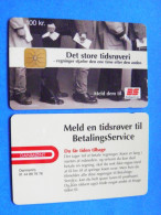 CHIP Phonecard Denmark Danmont Det Store Tidroveri 100 Kroner Possible 07.02 08.02 - Denmark