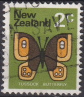 1973 Neuseeland ° Mi:NZ 519Z, Sn:NZ 534, Yt:NZ 510b, Ohne WZ, Common Tussock (Argyrophenga Antipodum) - Gebruikt