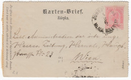 ÖSTERREICH 1890 - Kartenbrief K 23 Böhmisch - Carte-Lettere