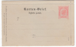 ÖSTERREICH 1890 - Kartenbrief K 24 Italienisch - Letter-Cards