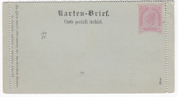 ÖSTERREICH 1890 - Kartenbrief K 28 Rumänisch - Cartas-Letras