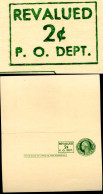 UY15 Surcharge Type 2 Postal Card With Reply Mint 1952 Cat.$110.00 - 1941-60