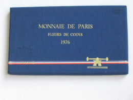 Coffret Série FLEURS DE COINS 1976   **** EN ACHAT IMMEDIAT   **** - BU, BE & Muntencassettes