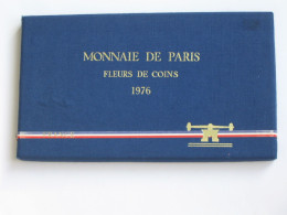 Coffret Série FLEURS DE COINS 1976   **** EN ACHAT IMMEDIAT   **** - BU, BE, Astucci E Ripiani