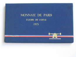 Coffret Série FLEURS DE COINS 1975   **** EN ACHAT IMMEDIAT   **** - BU, BE & Estuches