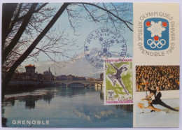 PATINAGE ARTISTIQUE - GRENOBLE / ISERE ET LE MOUCHEROTTE/ Jeux Olympiques Grenoble 1968 - Carte Philatélique - Figure Skating