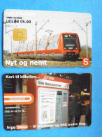 CHIP Phonecard Denmark Danmont Transport Boy Nyt Og Nemt New And Easy - Train Railway 100 Kroner 05.99 - Denemarken