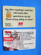 CHIP Phonecard Denmark Danmont Tillykke A Woman With A Crown Bs Betalings Service 100 Kroner 04.02 - Denmark