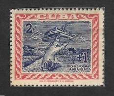 SE)1959 CUBA, THE CUBAN REVOLUTION, AGRICULTURAL REFORM, MNH - Usati