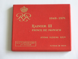 MONACO - Coffret Série FLEURS DE COINS 1 Ere Emission 1974 - RAINIER III    **** EN ACHAT IMMEDIAT   **** - FDC