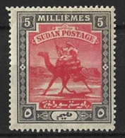 SUDAN...KING EDWARD VII..(1901-10..)....CAMEL.......5m.....SG23.....MH... - Soudan (...-1951)