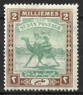 SUDAN...KING EDWARD VII..(1901-10..)....CAMEL.......2pi.......SG19........MH... - Sudan (...-1951)