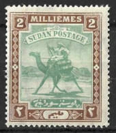 SUDAN...KING EDWARD VII..(1901-10..)....CAMEL.......2pi.......SG19........MH... - Soedan (...-1951)