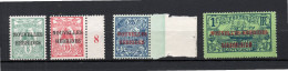 New Hebrides 1908 Old Overprintes Definitive Stamps (Michel 10/12 And 14) Nice MLH - Unused Stamps