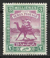 SUDAN...KING EDWARD VII..(1901-10..)....CAMEL.....3m......SG20........MH... - Soudan (...-1951)