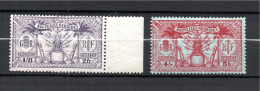 New Hebrides 1925 Old 1/8 And 4 Shilling Definitive Stamps (Michel 95/6) MNH - Nuovi