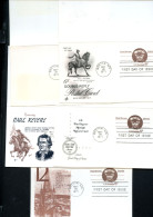 UY22 5 Postal Cards With Reply FDC 1971 - 1961-80