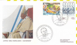 VATICAN Cover 7-59,popes Travel 1995,Cameroon - Papi