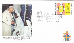 CAMEROON Cover 7-60,popes Travel 1995 - Papi