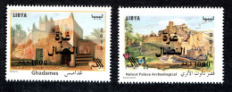 2023 - Libye - Solidarité Avec Gaza Palestine- Emission De 2015 Surtaxe - Châteaux - Série Complète 2v.MNH** - Palestine