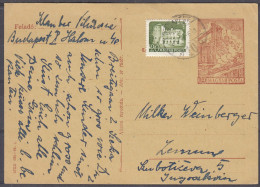 ⁕ Hungary - Magyar Posta 1960 ⁕ Budapest To Zemun ⁕ Stationery Postcard 40f.+ 20f. - Postwaardestukken