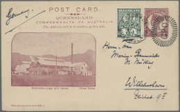 Queensland - Postal Stationery: 1906, Pictorial Issue With 'POST CARD' At Top Me - Briefe U. Dokumente