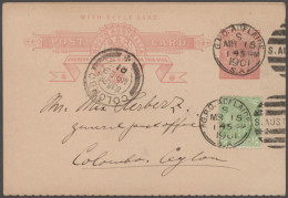 South Australia - Postal Stationery: 1900/1911 Ca., Collection With Ca.40 Used P - Altri & Non Classificati