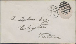 Victoria - Postal Stationery: 1873/1906, Collection Of 28 USED ENVELOPES Incl. R - Otros & Sin Clasificación