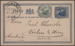 Western Australia - Postal Stationery: 1900/1912 Ca., Collection With Ca.45 Used - Autres & Non Classés