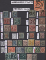 Australia: 1851-1990's Australian States & Australia: Part Collections Of Used S - Sammlungen