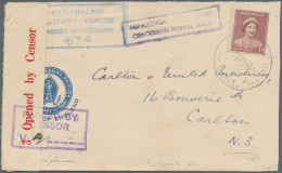 Australia: 1939/1951, 40 Covers (inc. Three Registered), Many Used With Military - Sammlungen