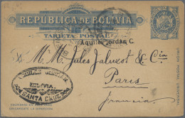 Bolivia: 1890/1960 (ca.), Assortment Of 36 Covers/cards Incl. (uprated) Statione - Bolivië