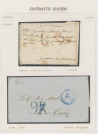 Cuba: 1854/1870, Three Letters To Spain: 1854 Stampless Havanna-Cadiz With Marki - Sonstige & Ohne Zuordnung