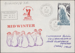 French Antarctic: 1976/2005, Collection Of Apprx. 200 Covers/cards, Showing A Ni - Lettres & Documents