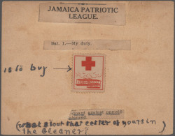 Jamaica: 1884/1915, Assortment Of 33 Commercially Used Stationery Cards, All Wit - Jamaïque (...-1961)