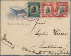 Panama: 1899/1924, Lot Covers Inc. Hamburg-Amercia Line Pictorial From S/s "Oden - Panamá