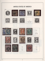 United States: 1850's To Modern: Part Collections Of Mint And Used Stamps In Thr - Gebruikt