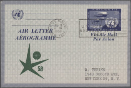 United Nations - New York: 1945/1960, Balance Of Apprx. 127 Covers/cards, Compri - Other & Unclassified