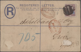 World Wide: 1868/1910 (ca.), Covers/used Stationery In Shoebox, Mainly Austria, - Collections (sans Albums)