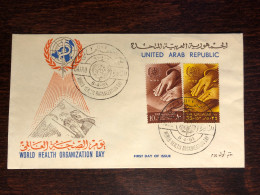 EGYPT FDC COVER 1961 YEAR OPHTHALMOLOGY WHO HEALTH MEDICINE - Storia Postale