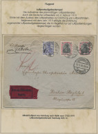 Air Mail - Germany: 1912/1922, Zusammenstellung Von 23 Belegen Auf Beschrifteten - Airmail & Zeppelin