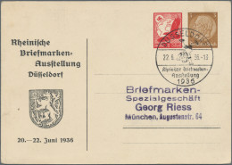 Air Mail - Germany: 1916/1940, Partie Von 15 Briefen Und Karten, Dabei Fotokarte - Poste Aérienne & Zeppelin