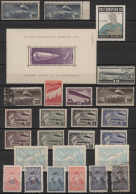 Air Mail: 1926/1938, Mainly Mint Assortment Of Airmail/zeppelin Stamps Incl. Two - Autres & Non Classés
