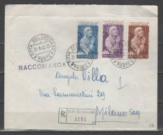 Vaticano 1962 - Raccomandata Con S. Caterina Da Siena - Storia Postale