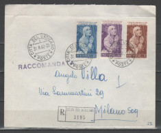 Vaticano 1962 - Raccomandata Con S. Caterina Da Siena - Briefe U. Dokumente
